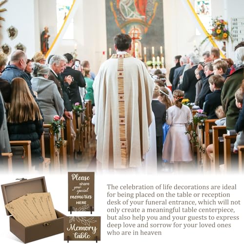 Gilprop 112 Pcs Share a Memory Cards for Celebration of Life, Leaves - style: Leaves