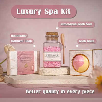 AHAGIFTREE Gift Basket for Women, Birthday Gifts, Get Well Soon Gift Baskets,12PC Get Well Gifts for Women After Surgery,Care Package,Grief,Sympathy (pink) - color: Pink