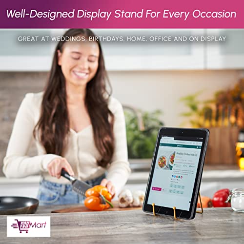 Plate Stands for Display, 2 Pack 6 Inch Gold Metal Easel - color: Gold, size: 2 Pack 6 Inches