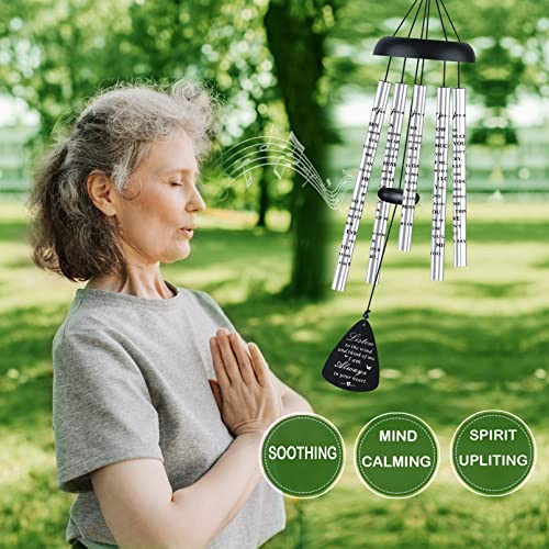 Sympathy Memorial Wind Chimes for Outside Loss of Loved One, Sympathy Gift Baskets Windchimes Outdoors in Memory of A Loved One, Grief Funeral Bereavement Memorial Gifts for Loss of Father Mother, 32" - size: 32 inch