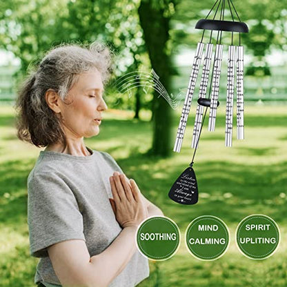 Sympathy Memorial Wind Chimes for Outside Loss of Loved One, Sympathy Gift Baskets Windchimes Outdoors in Memory of A Loved One, Grief Funeral Bereavement Memorial Gifts for Loss of Father Mother, 32" - size: 32 inch