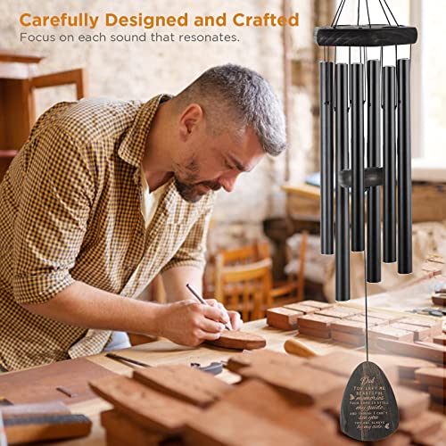 Memorial Wind Chime Sympathy Gifts for Loss of Dad Memorial Wind Chimes for Loss of Father Bereavement Condolence Gifts Sympathy Windchimes in Memory of Father Dad Papa Wind Chime Cardinal Card