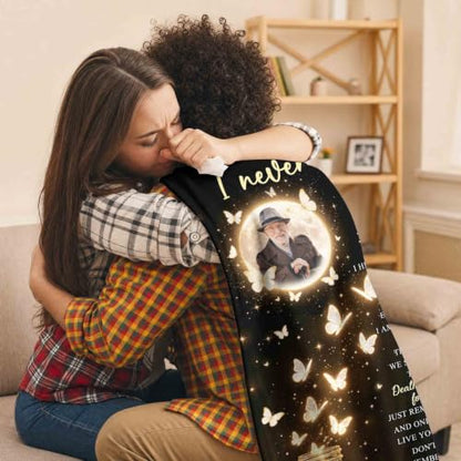 Personalized Memorial Picture Blanket Custom Hug from Heaven Sympathy Gift | HD Printing Flannel Throw Blanket for Grief and Remembrance Loss of Mother Father - color: Design 18