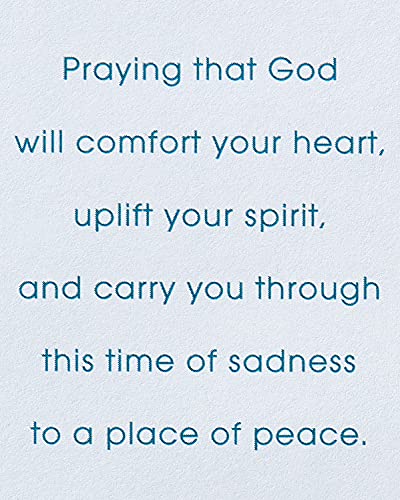 American Greetings Sympathy Card for Loss (Praying That God Will Comfort Your Heart) - color: Faith, Hope, and Love