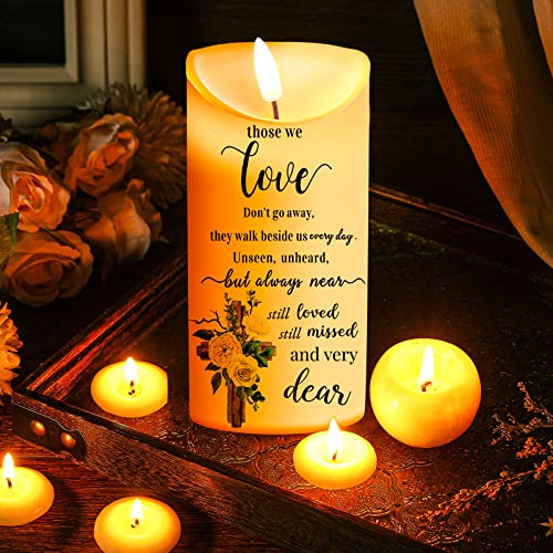 Gerrii Flameless Cardinal Memorial Sympathy Candle LED Battery,Bright Style - style: Bright Style