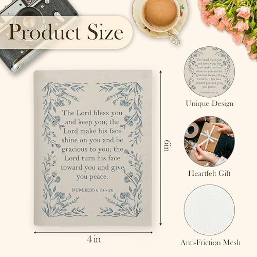 Christian Photo Album 4x6, Christian Gifts for Women, Numbers 6:24-26 Bible Verse 18 Pockets Small Picture Memory Photo Album for Family Anniversary Travel Vacation - color: Bible Peace