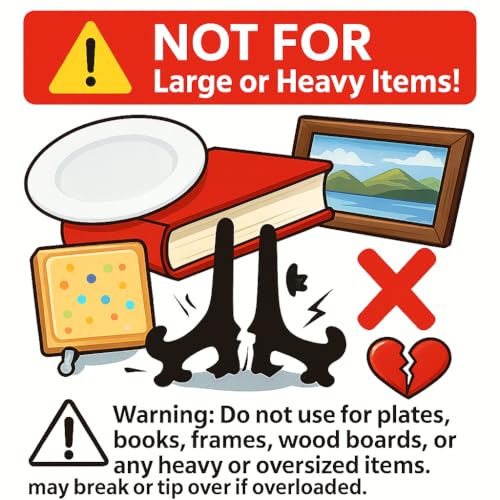 Artliving 3 Inch Black 12pcs/Set Plastic Easels Plate Display Stands Picture Frame Stand Holder - color: Black, size: 3 inch (12 pack)