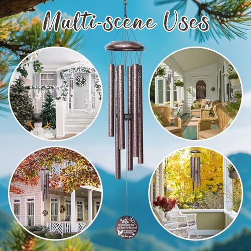 Anniversary Wind Chimes Gifts for Men Women, Happy Anniversary Decorations, 25" Wind Chimes Romantic Gift for Couple, Parents, Wife, Husband, Friends (Wife) - size: Wife