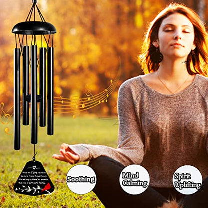 Sympathy Wind Chimes for Loss of Loved One, 30'' Cardinal Wind Chimes for Outside, Bereavement Gift in Memory of Loved One, Memorial Gifts for Loss of Mother Father Condolence Remembrance