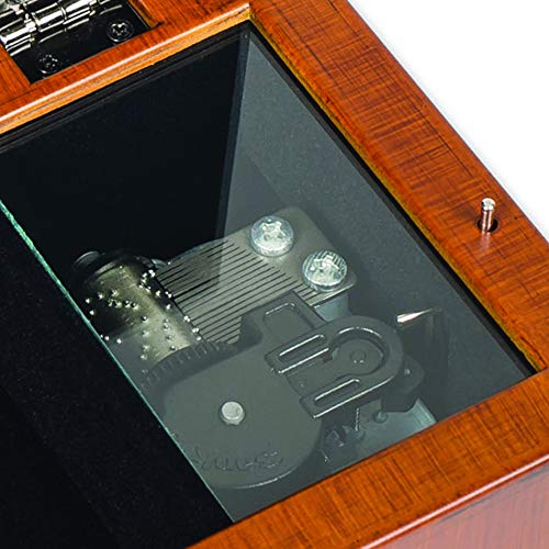 A Mother's Love Petite Rose Woodgrain Music Box Plays Wind Beneath My Wings