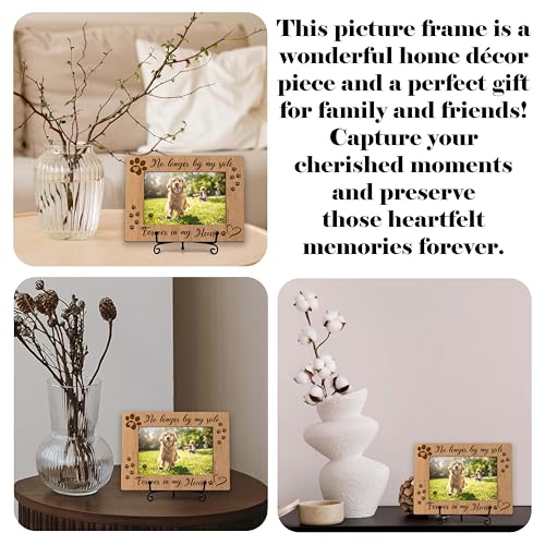 YSTEP Dog Memorial Picture Frame, Pet Loss Gift, Memorial Sympathy & Bereavement Gifts for Loss of Dogs, Pet Memorial Frame, Dog Wooden Photo Frames 4x6 In -G03 - style: Style 3