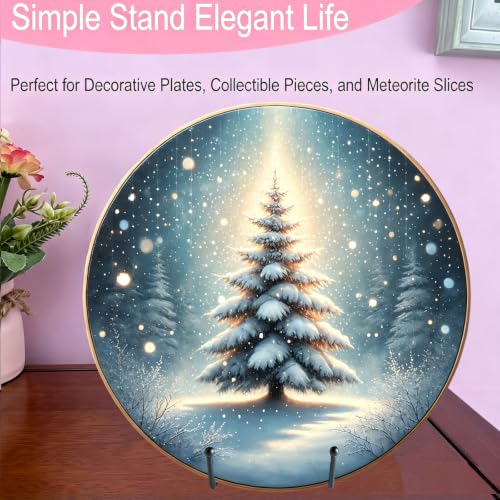2PCS Iron Plate Stands for Display 16 Inch, Large Metal Heavy Duty Display | Solid Black Iron Table Top Easel Holder, Perfect for Large Plates, Picture Frames, Signs, Posters, and Decorative Platters - size: 2PCS 16IN