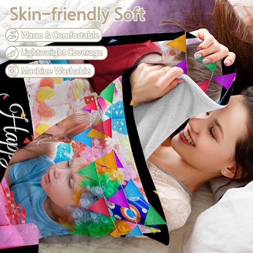 Customized Birthday Theme Blankets | Personalized Photo Blankets for Kids & Family | Children's Day Gifts - color: Style 9