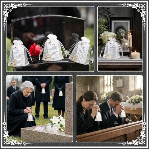 100 Sets Celebration of Life Decorations with Wooden Pocket Hug Keychains