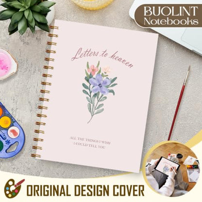 Letters to Heaven Memorial Journal Gift 5.5x8.3in(Pink) - color: Pink