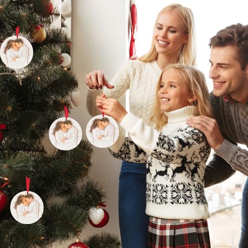Christmas Ornaments 3D Our First Christmas As A Family of Three Ornament Xmas Tree Decoration - Baby First Christmas Ornaments 2026 - Best Parents and Kids Gift for Wife, Husbands, Her, Him - style: Family of 3