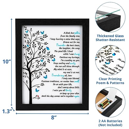 Memorial Gifts LED Shadow Box Sympathy Condolences Grief Butterfly Tree - size: Butterfly Tree