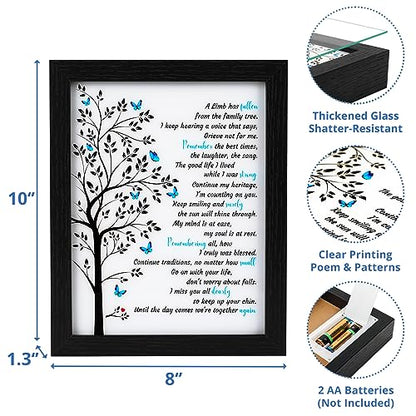 Memorial Gifts LED Shadow Box Sympathy Condolences Grief Butterfly Tree - size: Butterfly Tree