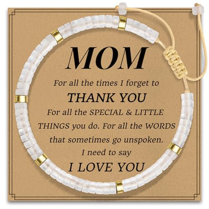 AGOT Daughter in Law Bracelets Gifts: Dear Daughter in Law Birthday Gifts from Mother in Law - color: Crystal-Mom