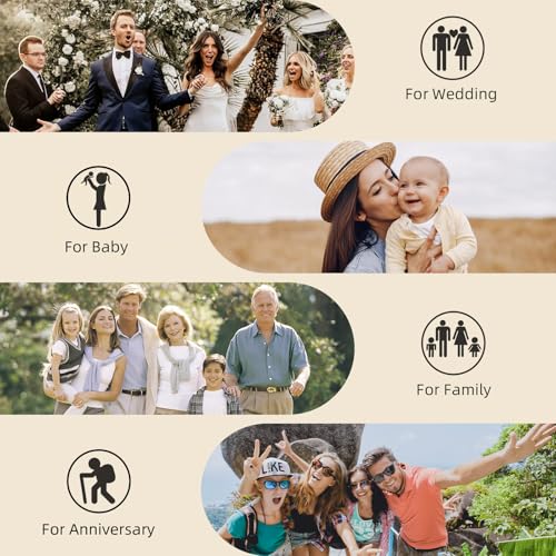 Photo Album Hold 200 4x6 Photos with Front Window for DIY (Black) - color: Black