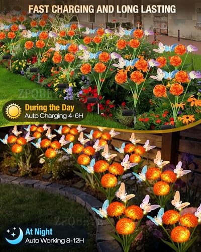 Solar Garden Lights Outdoor Waterproof Decorative 3 Pack