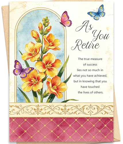 fancu Happy Retirement Card for Women Men - color: ZC-023
