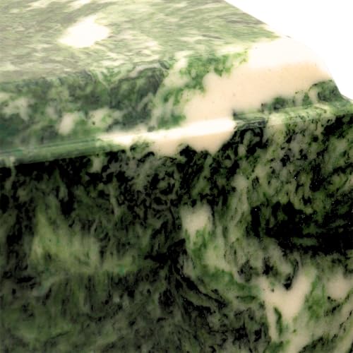 Emerald Olympus Cultured Marble Cremation Urn for Human Ashes, Green, Ground Burial, Home Display and Funeral Memorial - color: Emerald