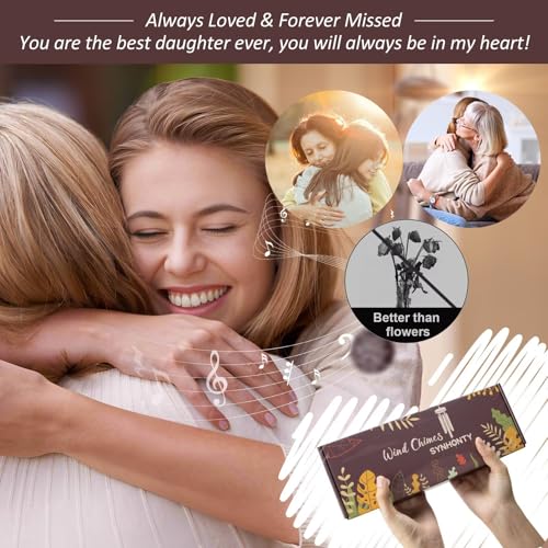 Memorial Gifts for Loss of Daughter, 25''Memorial Wind Chimes of Sympathy Gifts for Loss of Daughter,Bereavement, Condolence, Remembrance Gifts,Windchimes in Memory - size: Daughter