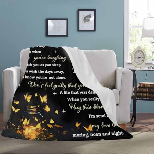 Custom Memorial Blanket with Photo - Sympathy Gift for Loss of Loved One - color: Style 22