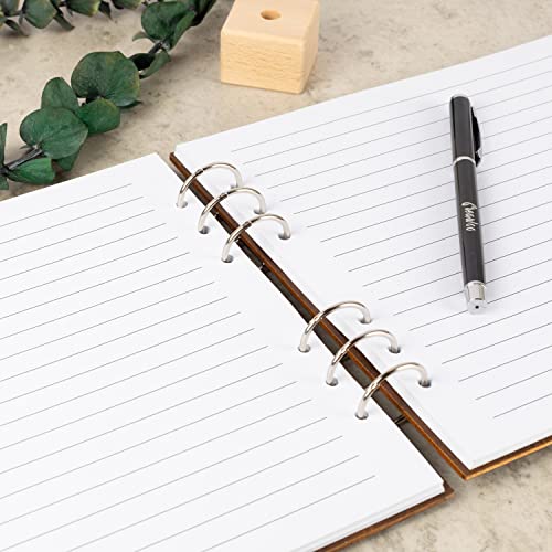 Creawoo Wooden Wedding Guest Book Reception Sign in Guestbook with Table Sign, Pen & Holder, Hardcover Memory Registry Photo Album with 90 White Pages for Wedding, Baby Shower, Birthday-11 x 8.5" - size: 11"