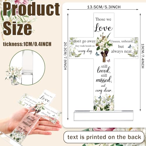 Jetec Sympathy Gifts for Loss of Loved One Memorial Bereavement Gift,Cross - style: Cross