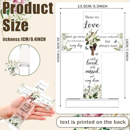 Jetec Sympathy Gifts for Loss of Loved One Memorial Bereavement Gift,Cross - style: Cross