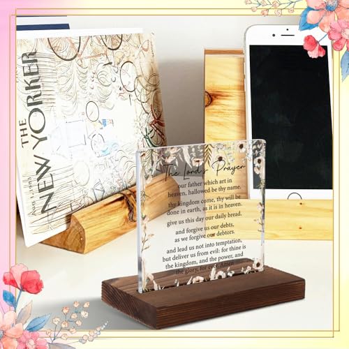 The Lord's Prayer Acrylic Plaque, Inspirational Gift for Christian Friends, Meaningful Gift for Believers, Christian Faith Art, Transparent Acrylic Plaque, XXD180 - style: The Lord's Prayer
