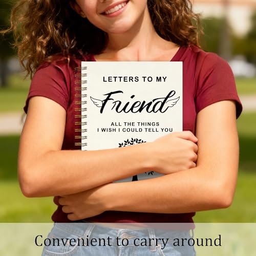 FTKBGHY Best Friend Memorial Gifts Grief Journal Notebook, Sympathy Notebooks Gifts for Loss of Best Friends, Bereavement Gift, Letters to My Friend Journal, 5.5x8.3 Inch - color: Colour-11
