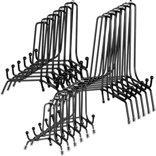 Chumia 18 Pcs Anti Slip Plate Stands for Display, Black, 6, 8, 10 Inch - size: 6, 8, 10 Inch