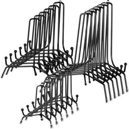 Chumia 18 Pcs Anti Slip Plate Stands for Display, Black, 6, 8, 10 Inch - size: 6, 8, 10 Inch