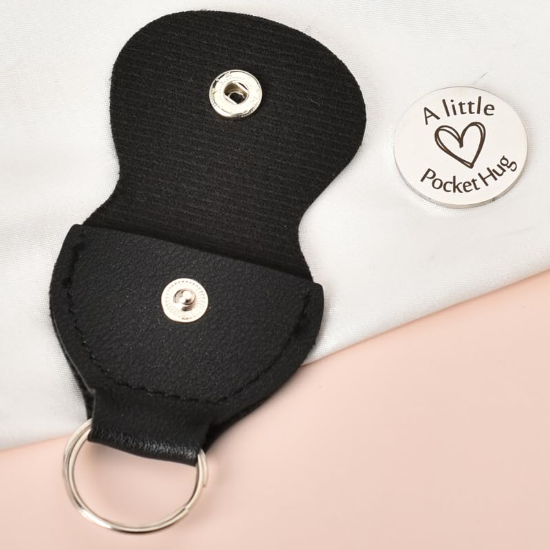 Daughter Birthday Gift from Mom Dad, To Daughter Inspirational Gifts, I Love You Daughters Pocket Hug Keychain Presents for Daughter in law Christmas Graduation Wedding Gift for Women Girls - color: To Daughter