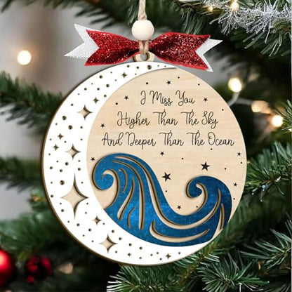 Loss of Father/Grandfather Sympathy Gifts for Bereavement, Remembrance Gift for Loss Dad, Bereavement Gift Ideas, Sympathy Gifts for Lost of Dad, Memorial Christmas Ornaments (C11) - style: C11