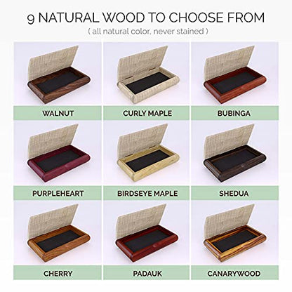 Mikutowski Woodworking Personalized Wooden Keepsake Box - Handmade in USA - Wood Art Artisan Trinket Box - Original Engraved Keepsake Box Organizer - A Great Personalized Gift for Your Loved Ones - style: Artisan