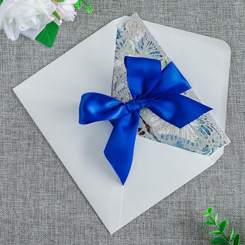 20 PCS 5.12x7.2 Butterfly Personalized Quinceanera Invitation, Customized XV Anos Laser Cut Invitation Cards with Envelopes (Silver Glitter Personalized) - color: 20 PCS Silver Glitter Personalized