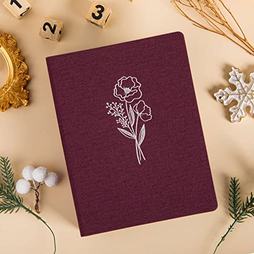 Lanpn Photo Album 4x6 50 Pictures 2 Packs, Small Mini Capacity Linen Photo Book Sets, Each Pack Holds 100 Top Loader Vertical Only Picture for Kids Boy Girls Purple - color: Purple, size: 50 Pockets/2PK