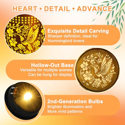 ZKLiLi Solar Lanterns Outdoor Waterproof Hummingbird Garden Decor Gifts for Women Mom Grandma Hanging Solar Lights Metal Solar Decoration Outside for Yard, Patio, Backyard, Porch - style: Hummingbird