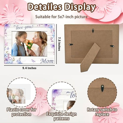 ISOVF Mothers Day Mom Picture Frame - style: love you mom