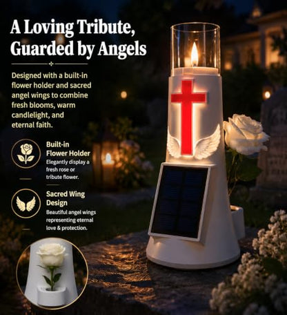 Solar Lights for Cemetery,IP65 Solar Light with Flower Holes - size: 1PACK