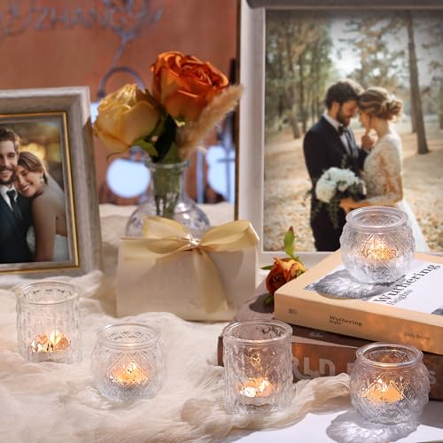 NITIME 36Pcs Votive Candle Holders, Clear Tea Light Holders for Wedding - color: Clear