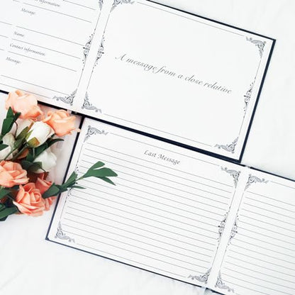 Fneral Guest Book Black Heart Tree Celebration of Life Guest Book Elegant 82 Pages Commemorative Book for Loss of Loved One Salute Book Memorial Service Album-Heart Flower - style: Heart Flower