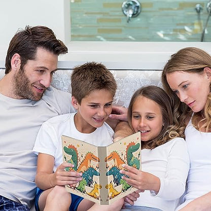 Photo Album 4x6 Photos - 60 Photos Capacity PU Leather Cover Photo Album with Strong Elastic Band, Portable Picture Album for Family Wedding Wedding Anniversary, Dinosaurs - color: Dinosaurs
