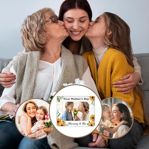 ISOVF Mothers Day Mom Picture Frame - style: floral mother & daughter