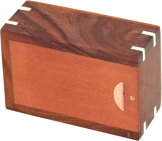 Paw Print Pet Memorial Keepsake Cremation Urns for Ashes Pet Urn Wood Keepsake Box Urns for Cat Dogs Ashes | Cat Memorials (5 x 3 x 2.5) - size: 5 x 3 x 2.5