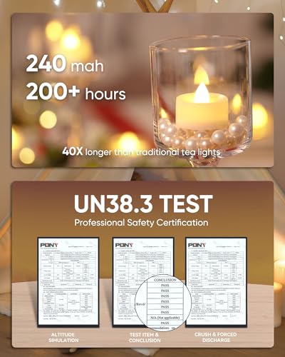 Homemory 100-Pack Flameless Tea Lights Candles Battery Operated, 200+ Hours - color: Warm White Light, White Base, size: Pack of 100